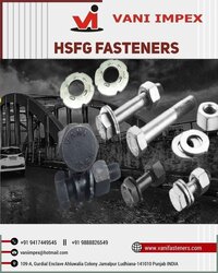 Hsfg Bolts Nuts And Washers As Per Is 3757 And 6623 - Application: Structural