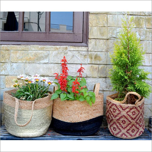 Jute and Cotton Basket