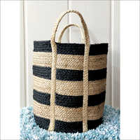 Jute and Cotton Basket