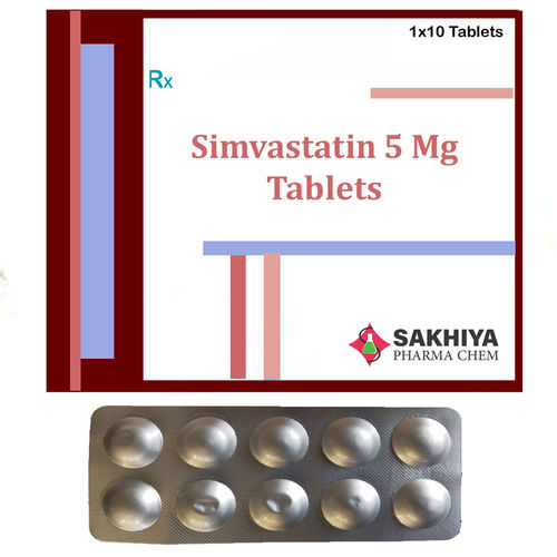  सिमावास्टैटिन 5Mg टैबलेट सामान्य दवाएं