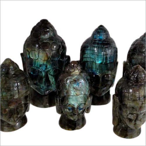 Prayosha Crystals Buddha Head Statues