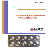 Telmisartan 40mg + Hydrochlorothiazide 12.5mg Tablets