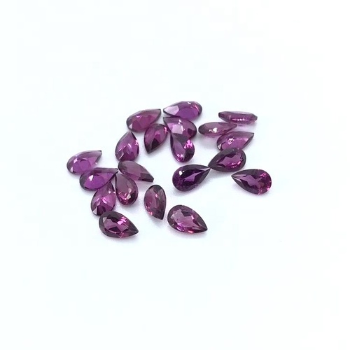 3x5mm Rhodolite Garnet Faceted Pear Loose Gemstones