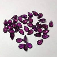 7x10mm Rhodolite Garnet Faceted Pear Loose Gemstones Grade: Aaa