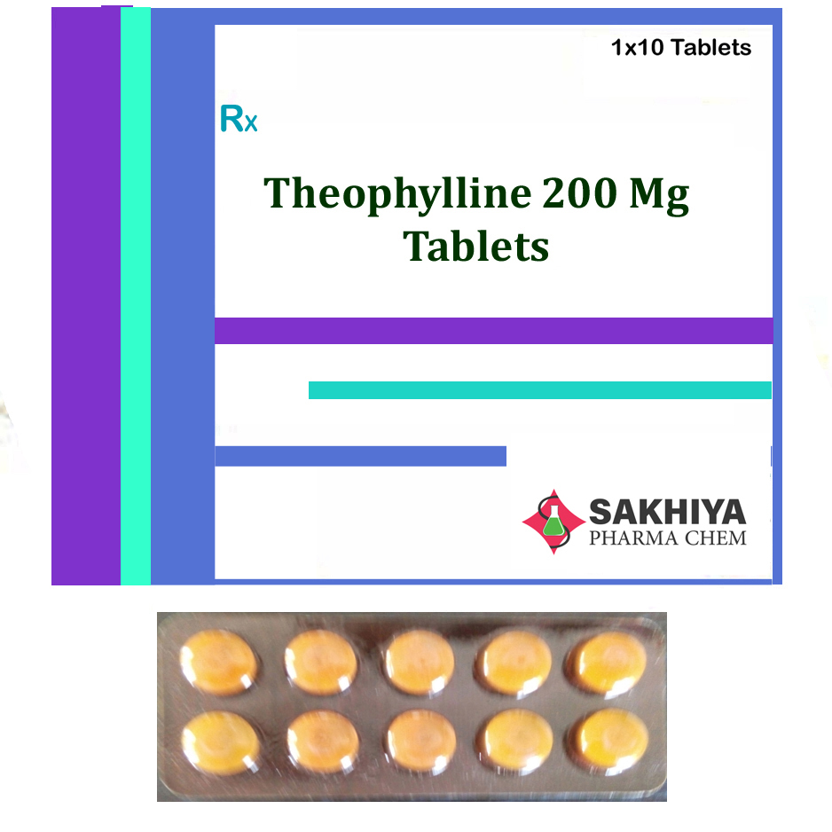 थियोफिलाइन 200mg टैबलेट
