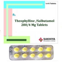 Theophylline 200mg + Salbutamol 4mg Tablets