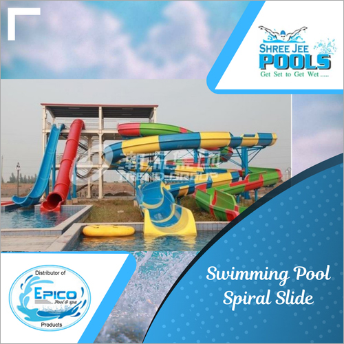Swimming Pool Spiral Slide