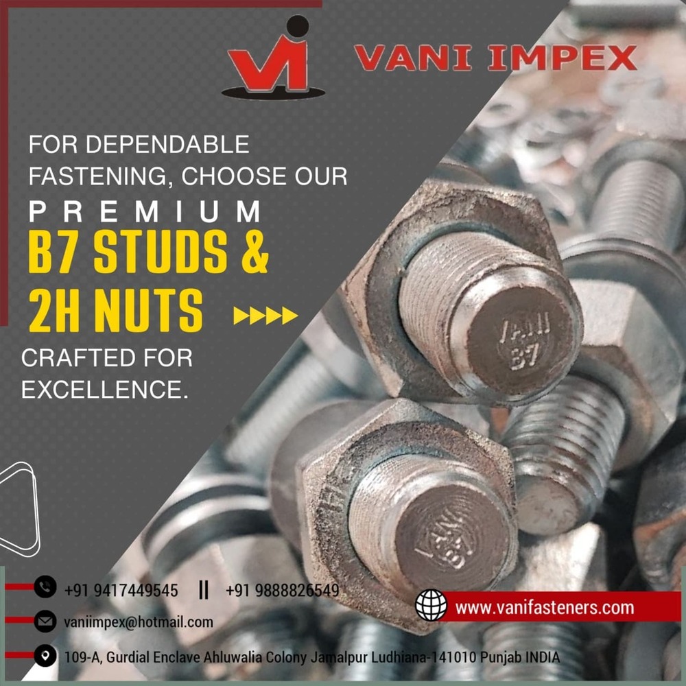 B7 Studs With 2H Heavy Hex Nuts