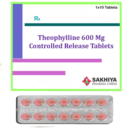 Theophylline 600Mg Controlled Release Tablets General Medicines