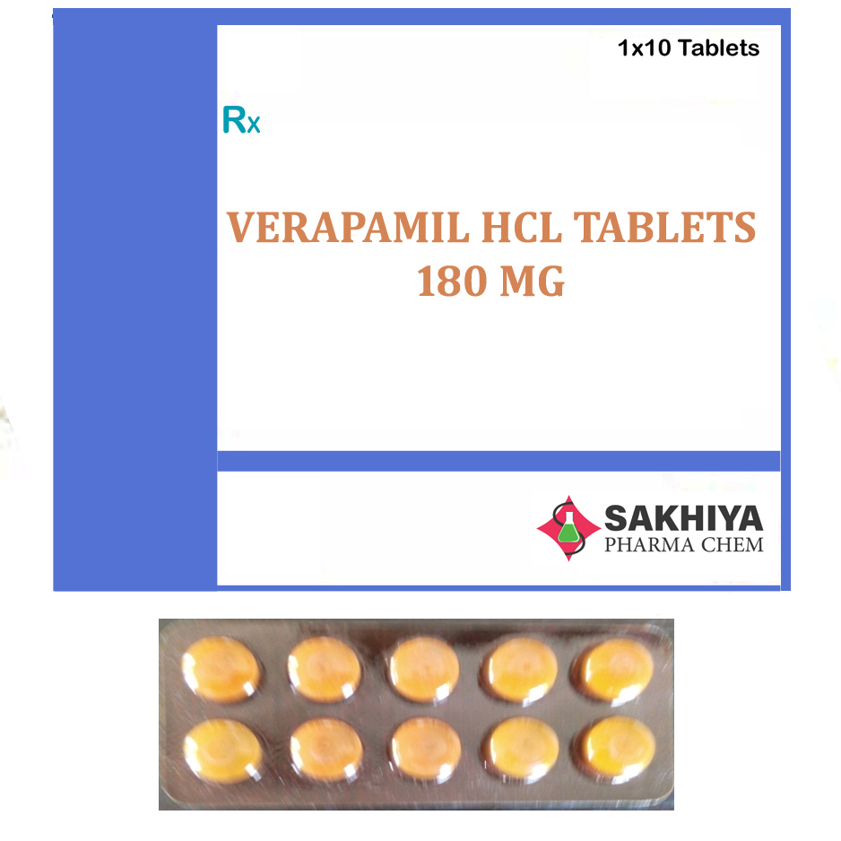 Verapamil Hcl 180mg Tablets