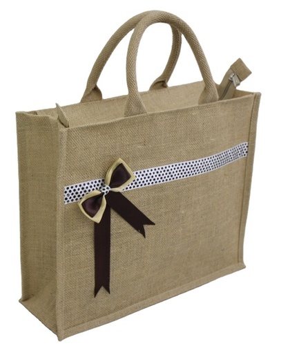 PP Laminated Natural Jute Gift Bag