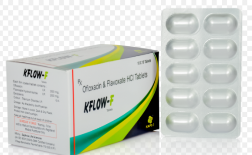 Ofloxacin 200mg & Flavoxate Hydrochloride 200mg Tablets