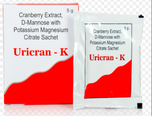 Cranberry Extract 200mg, D-mannose 300mg & Potassium Magnesium Citrate 978mg Sachet