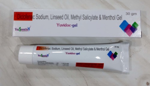Diclofenac Sodium, Linseed Oil, Methyl Salicylate & Menthol Gel By YUVENTIS PHARMACEUTICALS