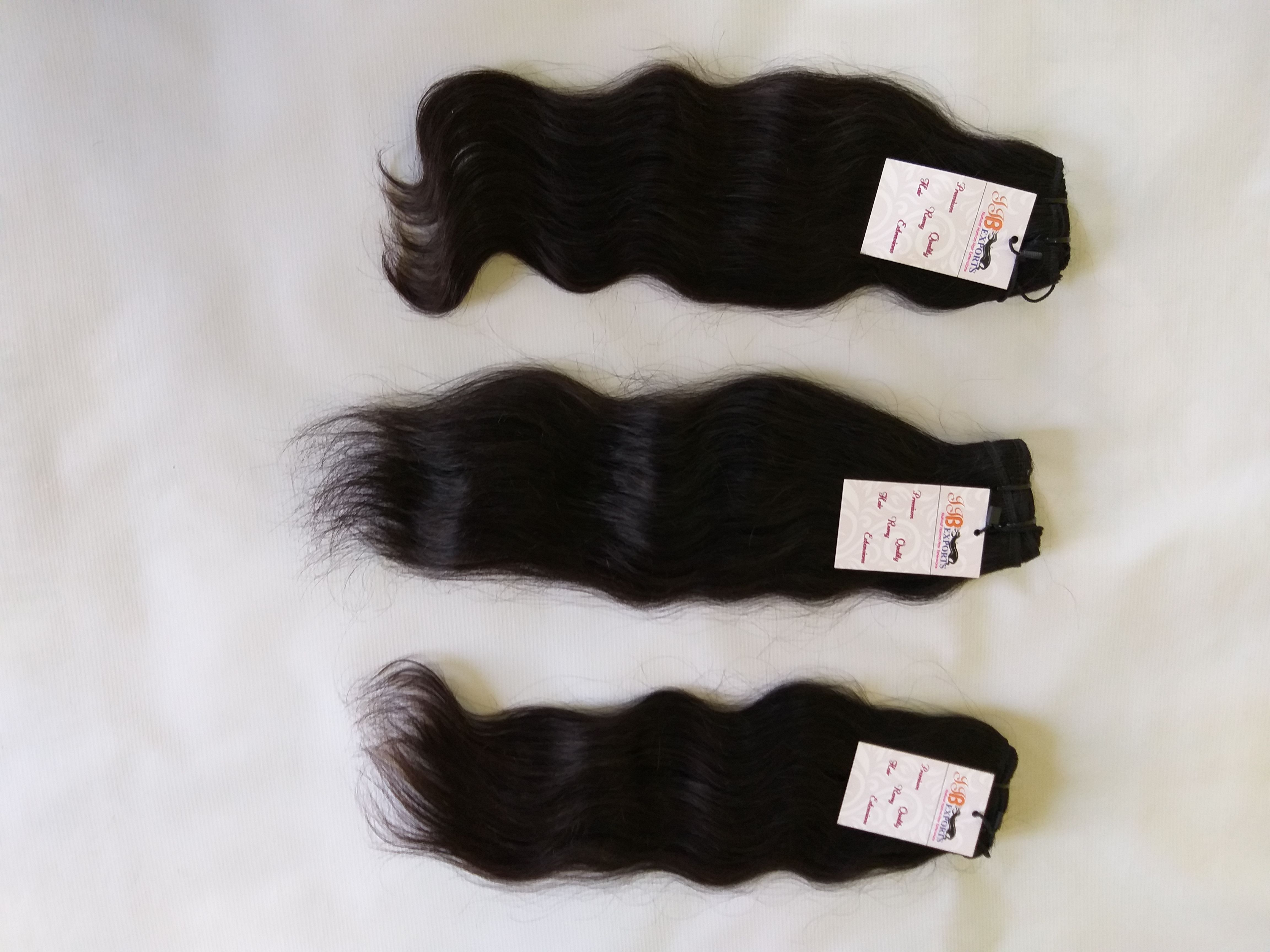 Cuticle Aligned Virgin Unprocessed Raw Mink Indian Wavy Remy Human Hair Bundles