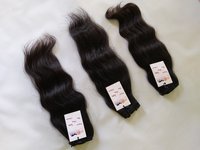 Natural Black Wavy Straight Curly Double Machine Weft Single Donor Indian Temple Hair Extensions