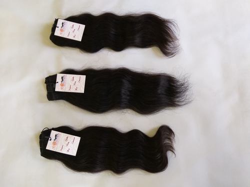 Indian Best Virgin Unprocessed Mink Raw Hair Wavy Machine Made Double Wefted Bundles