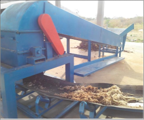 shredder with sorting conveyors