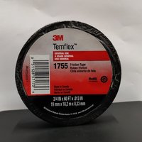 Black 3m Temflex 1755 Cotton Friction Tape