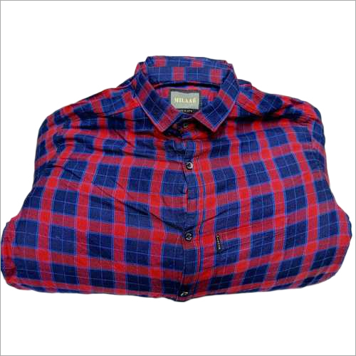 Full Sleeve Shirt - Cotton, Sizes: M, L, XL | Check Pattern, After Wash Colour Guarantee, Good Quality Fabric And Proper Stitching