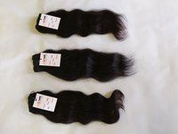 Natural Raw Mink Machine Wefted Virgin Wavy Curly Straight Body Wave Human Hair