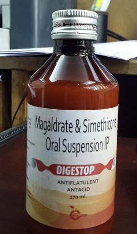 Magaldrate 480mg, Simethicone 20mg, Domperidone 10mg Suspension / 5ml Suspension