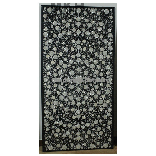 Expensive Mother Of Pearl Flower Design Table Top For Living Room Decorative