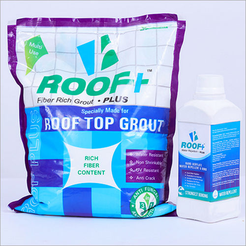 Roof Top Grout Powder And Liquid Application: Tiles Joints Feelings