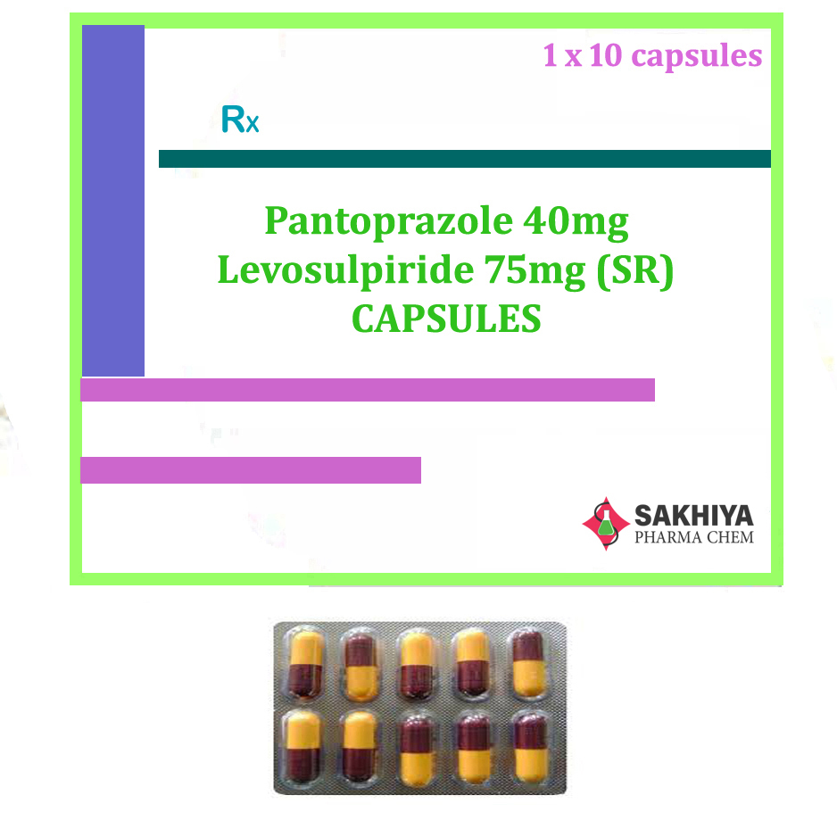 Pantoprazole 40mg + Levosulpiride 75mg (SR) Capsules