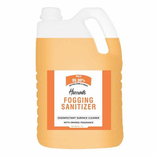 HARRODS Disinfectant Liquid Fogging Sanitizer Orange For Car, Home, Offices, Hospitals, 5L Can