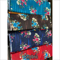 Floral Print Cambric Cotton Fabric