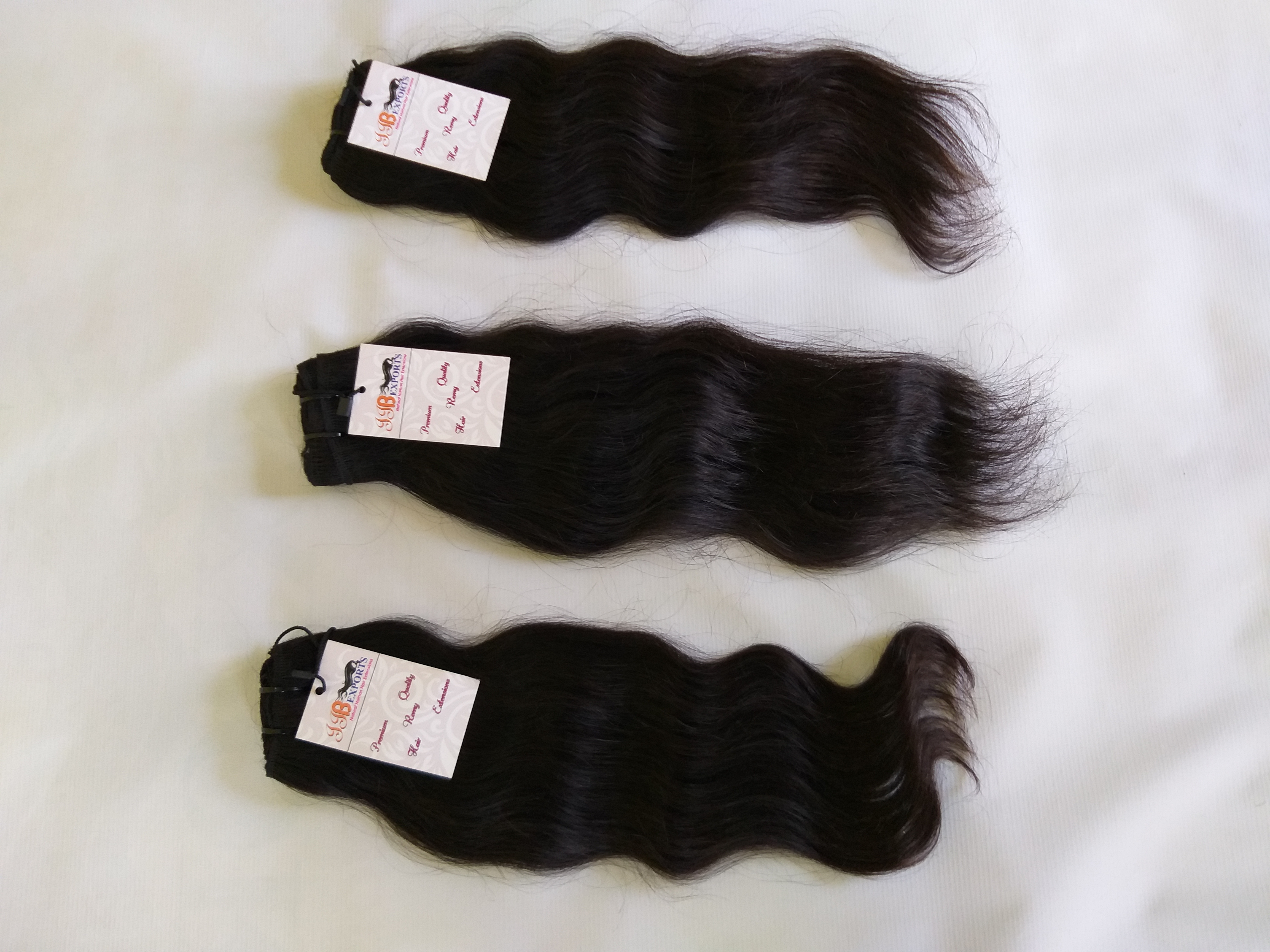 Natural 100% Brazilian Wavy Mink Human Hair Weave Bundles Extensions