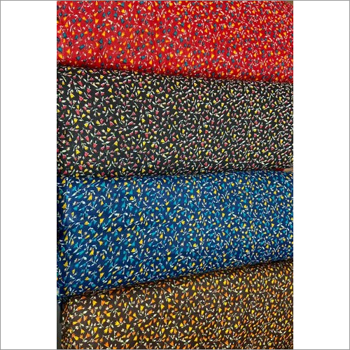Multicolour Cambric Cotton Fabric