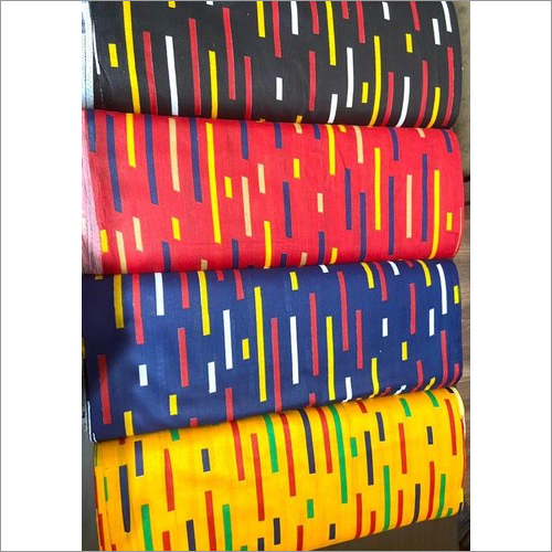 Multicolour Cambric Cotton Fabric
