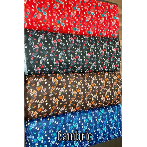 Floral Print Cambric Cotton Fabric