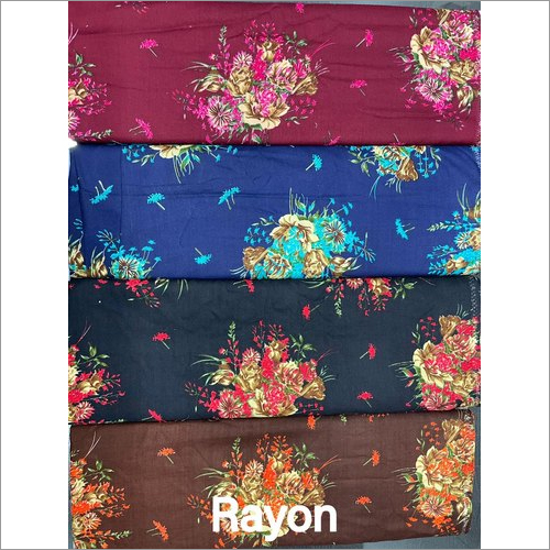 Rayon Printed Fabric