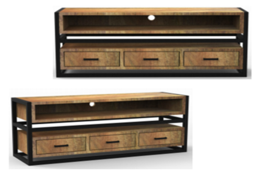 Wooden Media Cabinet
