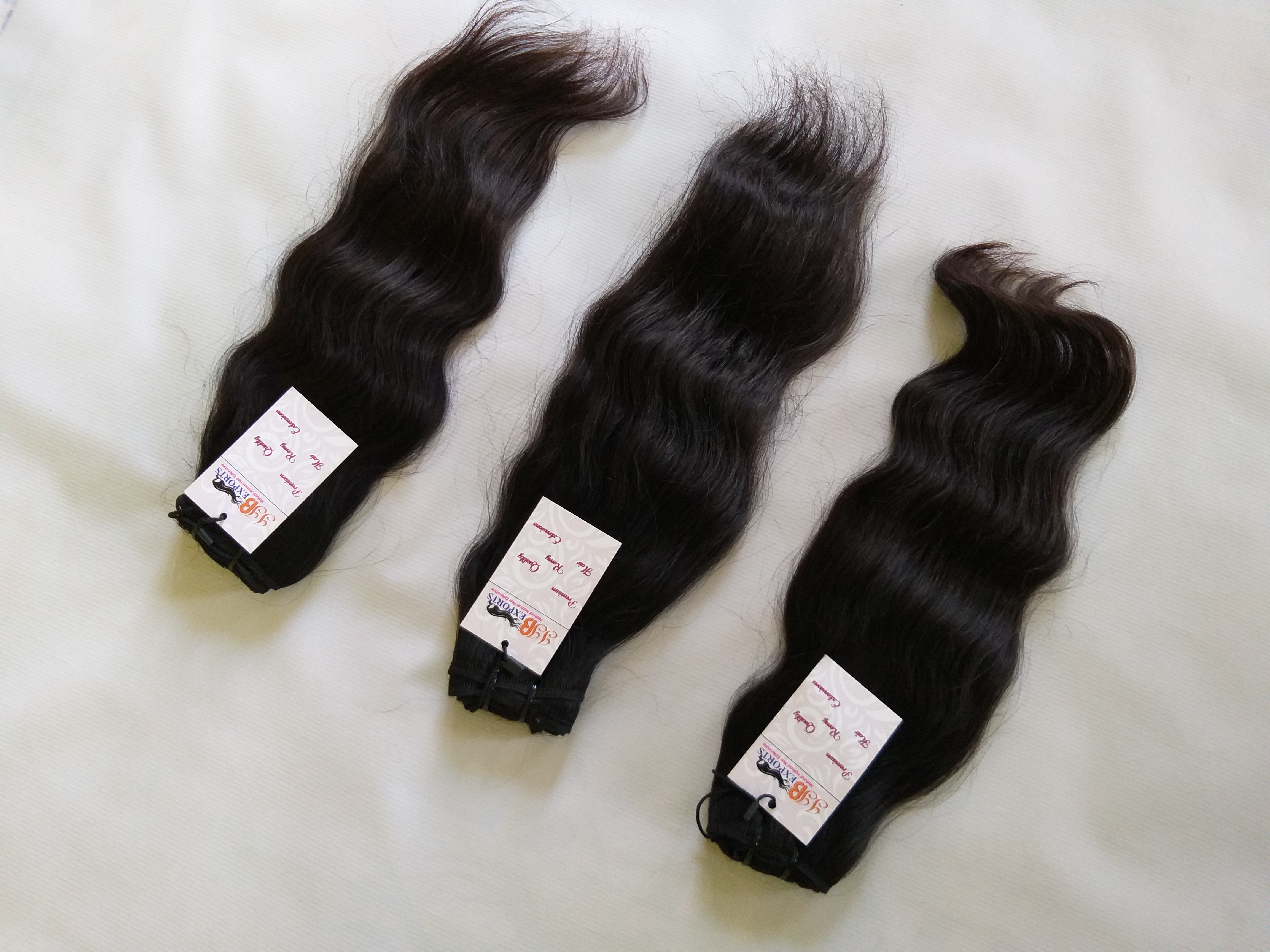 Top Quality Indian/brazilian Virgin Wavy Human Weft Hair Bundle