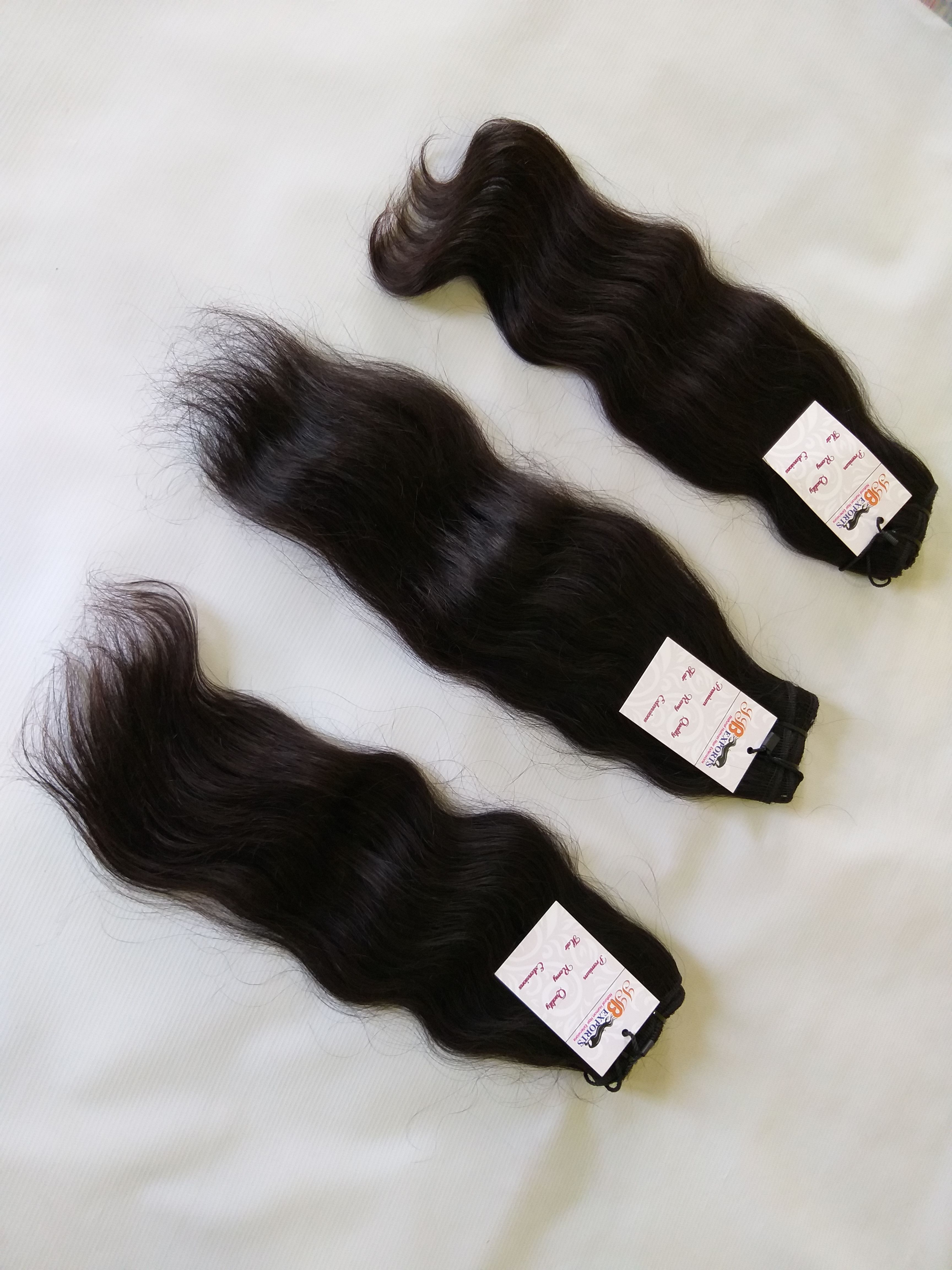 Top Quality Indian/brazilian Virgin Wavy Human Weft Hair Bundle