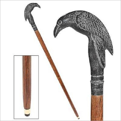 Poes Mystic Raven Walking Stick
