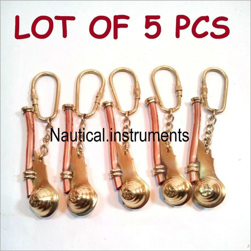 Lot Of 5 PC Brass Pipe Bosun Whistle