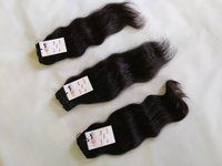 Cuticle Aligned Virgin Raw Mink Indian Natural Wavy Machine Weft Human Hair