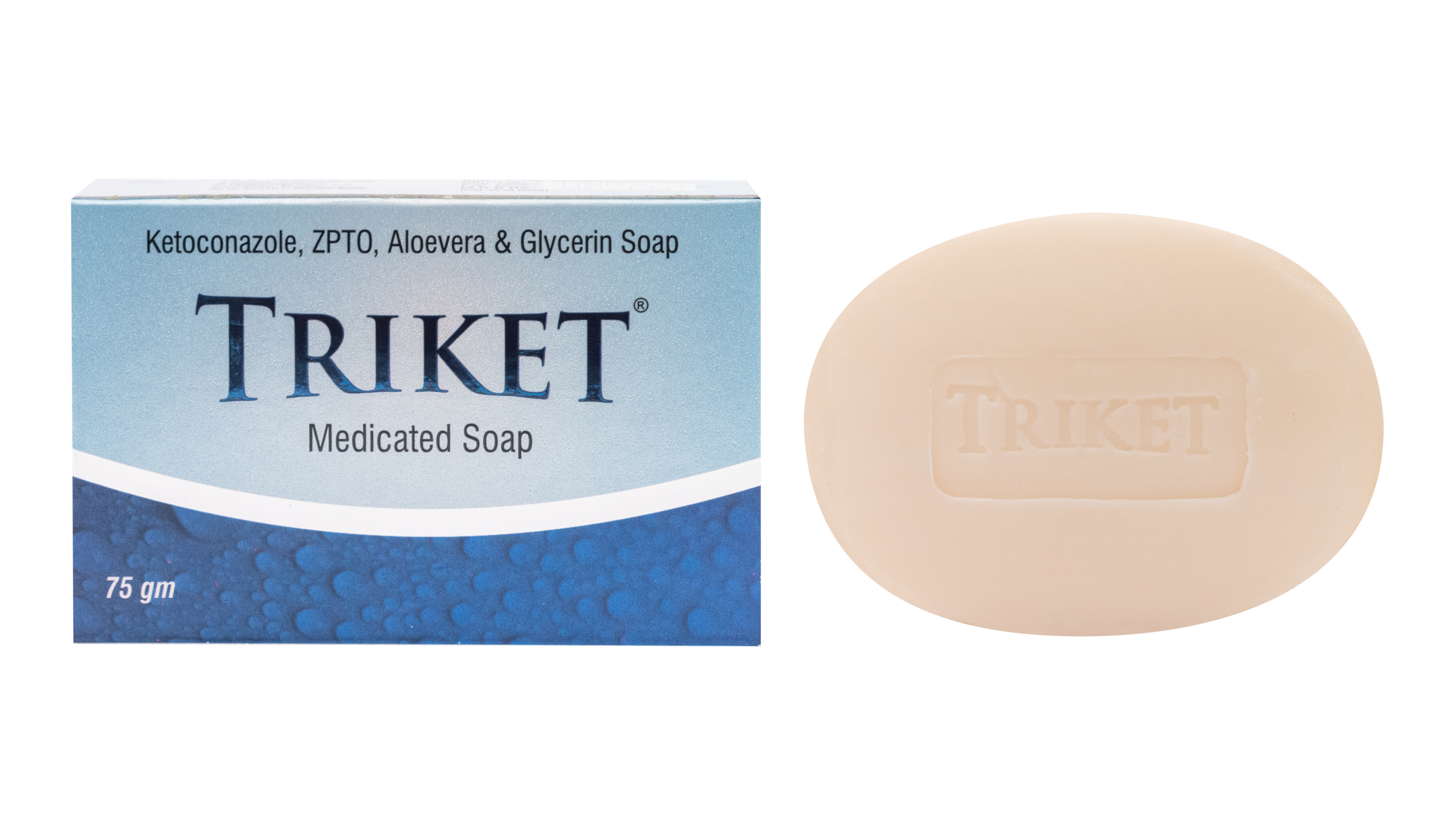 Ketoconazole 2%, ZPTO 1%, Aloevera 2%, Glycerin 3% Soap