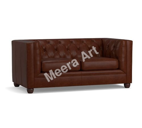 Home Designer Two Seater Leather Sofa
