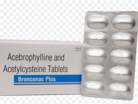 Acebrophyline 100mg & N-Acetylcysteine 600mg Tablet