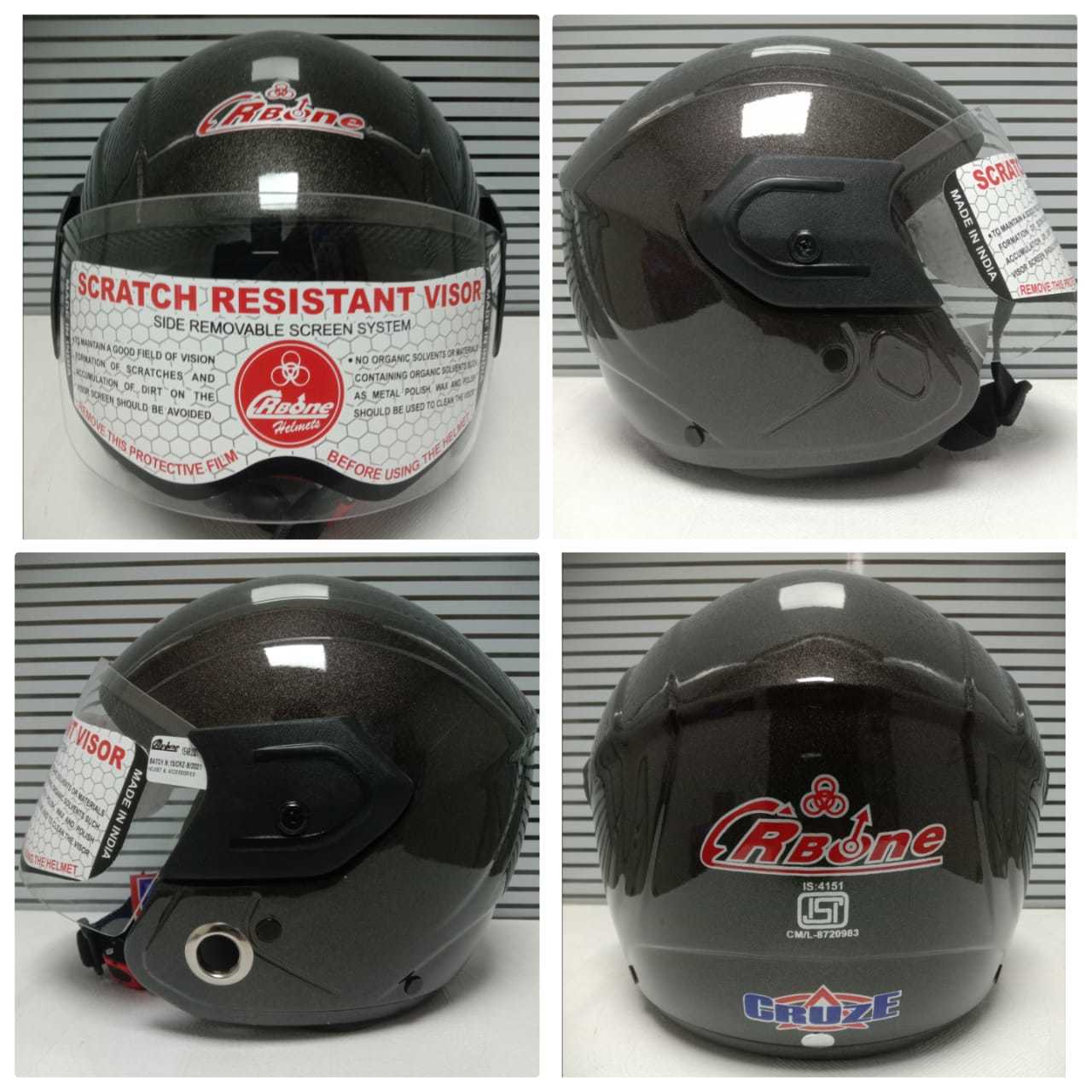 CRUZE Duro Open Face Bike Helmet