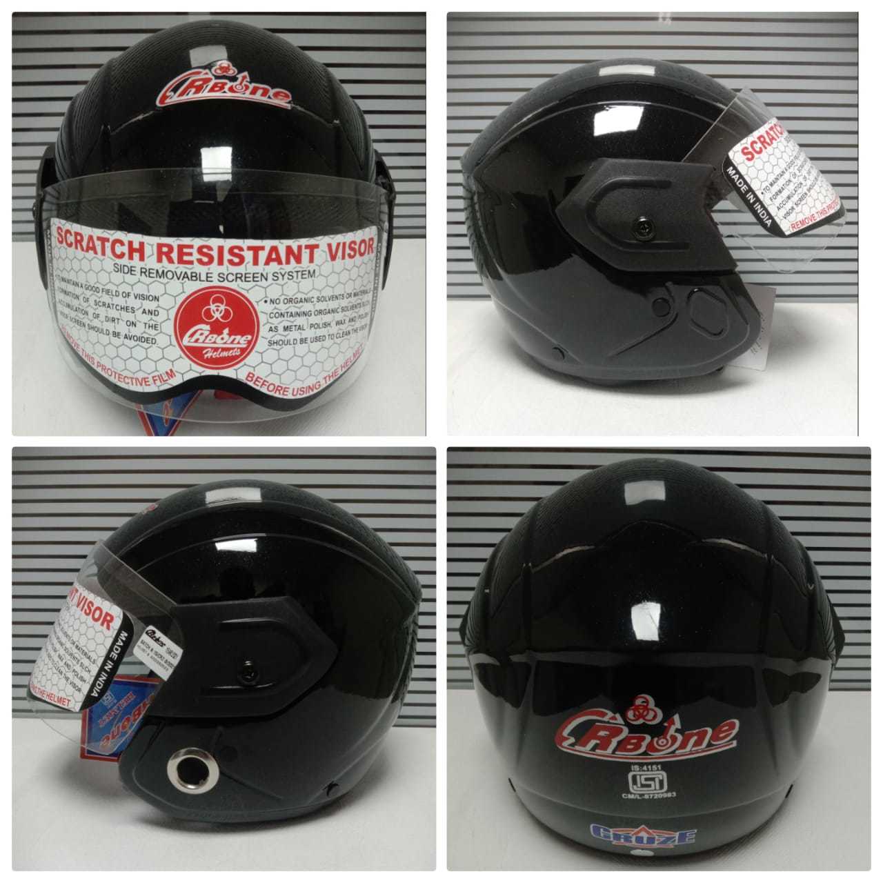 CRUZE Duro Open Face Bike Helmet