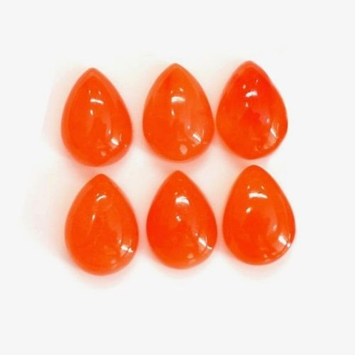 3x5mm Carnelian Pear Cabochon Loose Gemstones