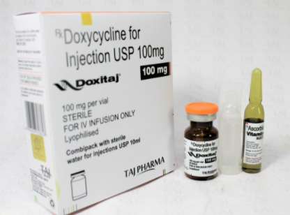 Doxycycline Hydrocholride IP Eq. To Doxycycline 100mg Injection