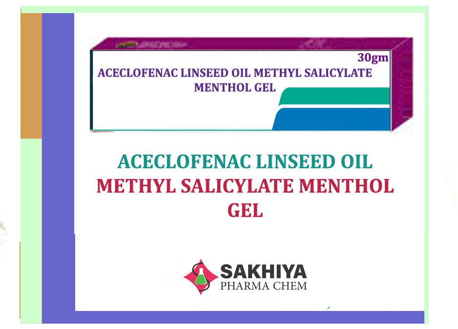 Aceclofenac Linseed Oil Methyl Salicylate Menthol Gel